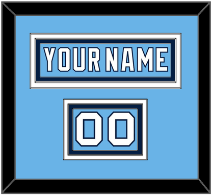 Pittsburgh Nameplate & Number (Shoulder) - 2008 Winter Classic Powder Blue - Premier Tier 2