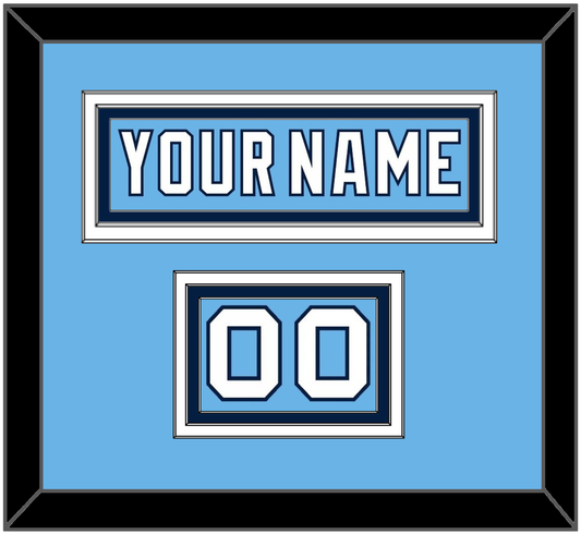 Pittsburgh Nameplate & Number (Shoulder) - 2008 Winter Classic Powder Blue - Premier Tier 2