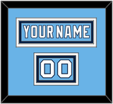 Pittsburgh Nameplate & Number (Shoulder) - 2008 Winter Classic Powder Blue - Triple Mat 2