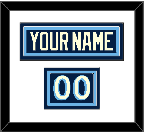 Pittsburgh Nameplate & Number (Shoulder) - 2011 Winter Classic Blue - Triple Mat 1