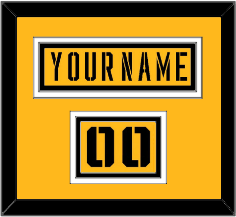 Pittsburgh Nameplate & Number (Shoulder) - 2017 Stadium Series Gold - Premier Tier 2