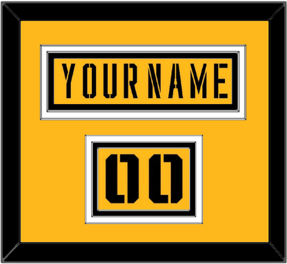 Pittsburgh Nameplate & Number (Shoulder) - 2017 Stadium Series Gold - Premier Tier 2