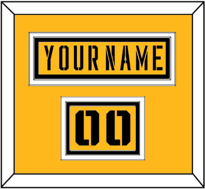 Pittsburgh Nameplate & Number (Shoulder) - 2017 Stadium Series Gold - Premier Tier 2
