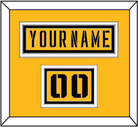 Pittsburgh Nameplate & Number (Shoulder) - 2017 Stadium Series Gold - Premier Tier 2
