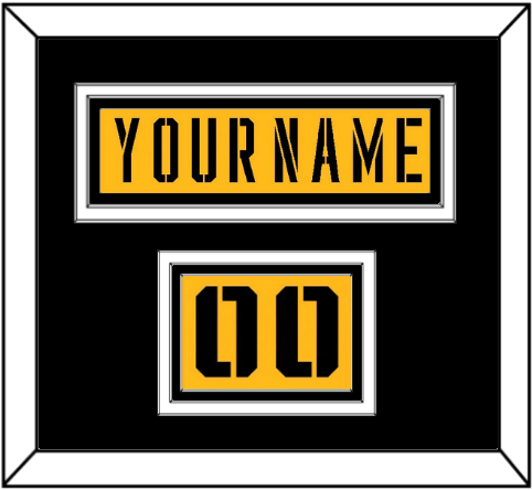 Pittsburgh Nameplate & Number (Shoulder) - 2017 Stadium Series Gold - Premier Tier 3