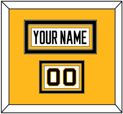 Pittsburgh Nameplate & Number (Shoulder) - Reverse Retro White (2020-2021) - Premier Tier 2