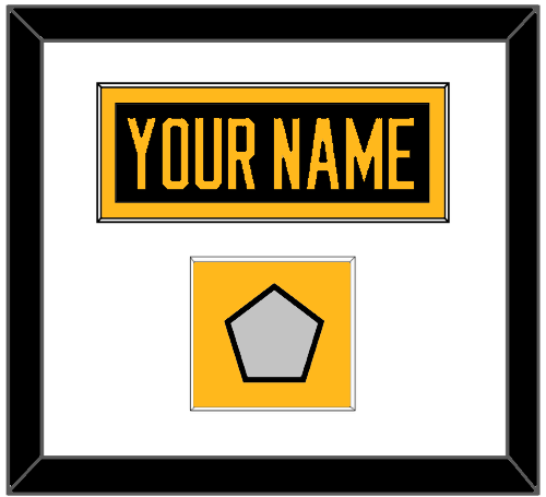 Pittsburgh Nameplate & Stanley Cup Finals Patch - Road Black (1988-1992) - Essential Tier 1