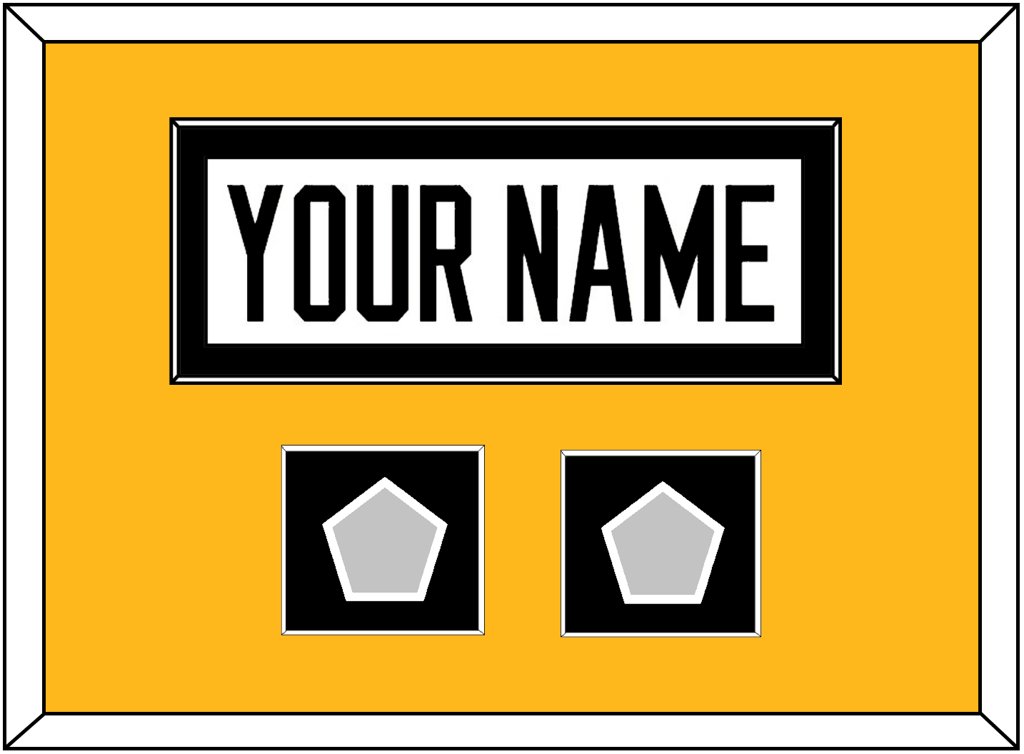 Pittsburgh Nameplate & 2 Stanley Cup Champions Patches - Road White - Essential Tier 2