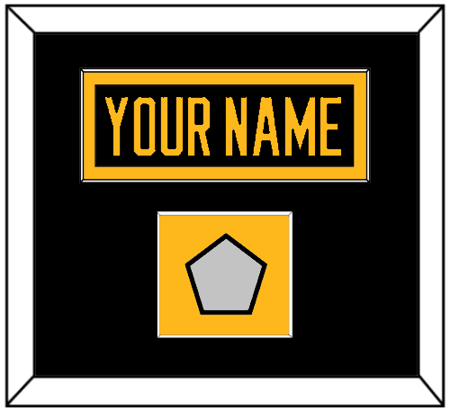 Pittsburgh Nameplate & Stanley Cup Champions Patch - Road Black (1988-1992) - Essential Tier 2