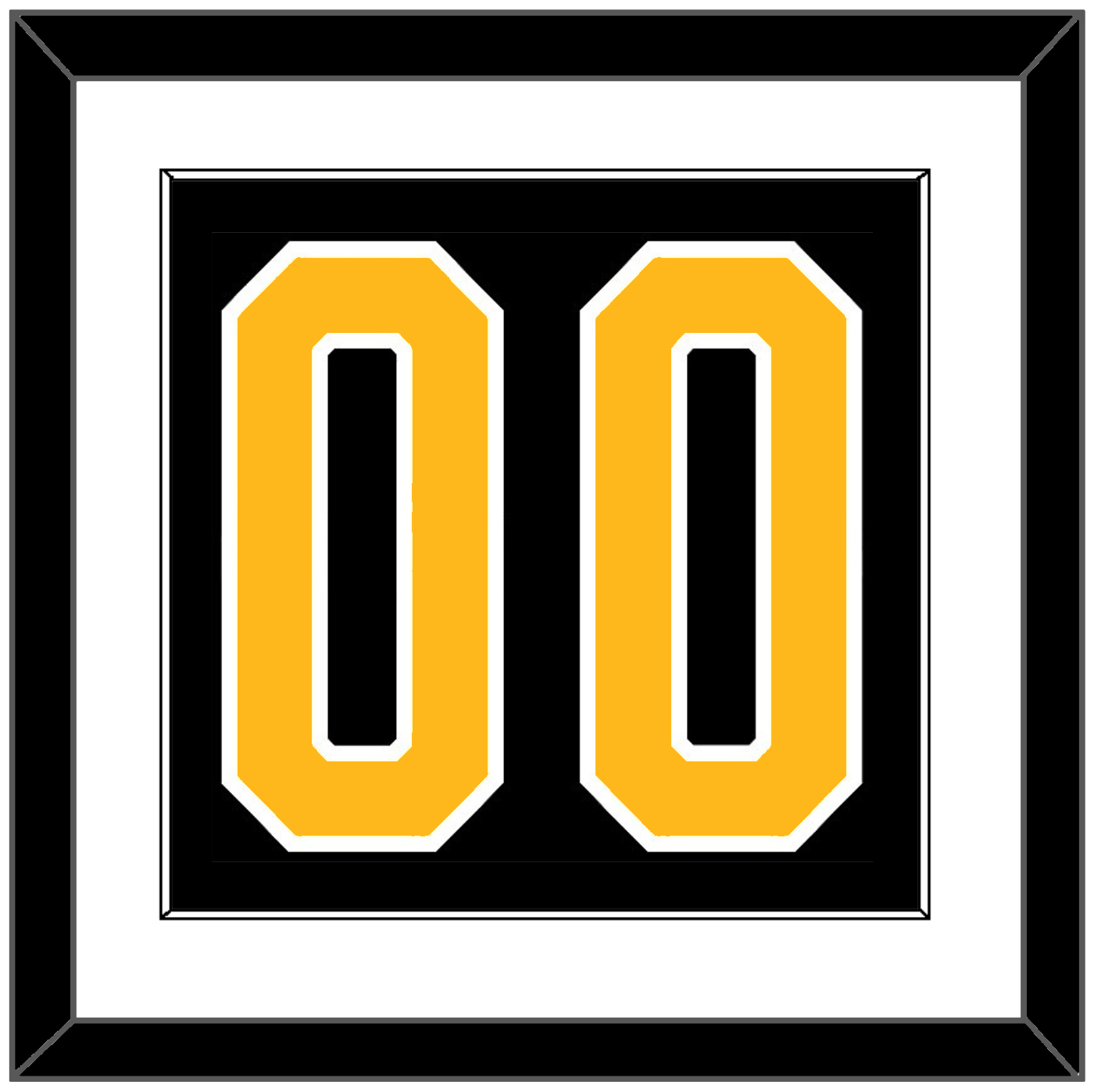 Pittsburgh Number (Back) - Road Black (1980-1981) - Essential Tier 1
