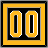 Pittsburgh Number (Back) - Road Black (1980-1981) - Single Mat 2