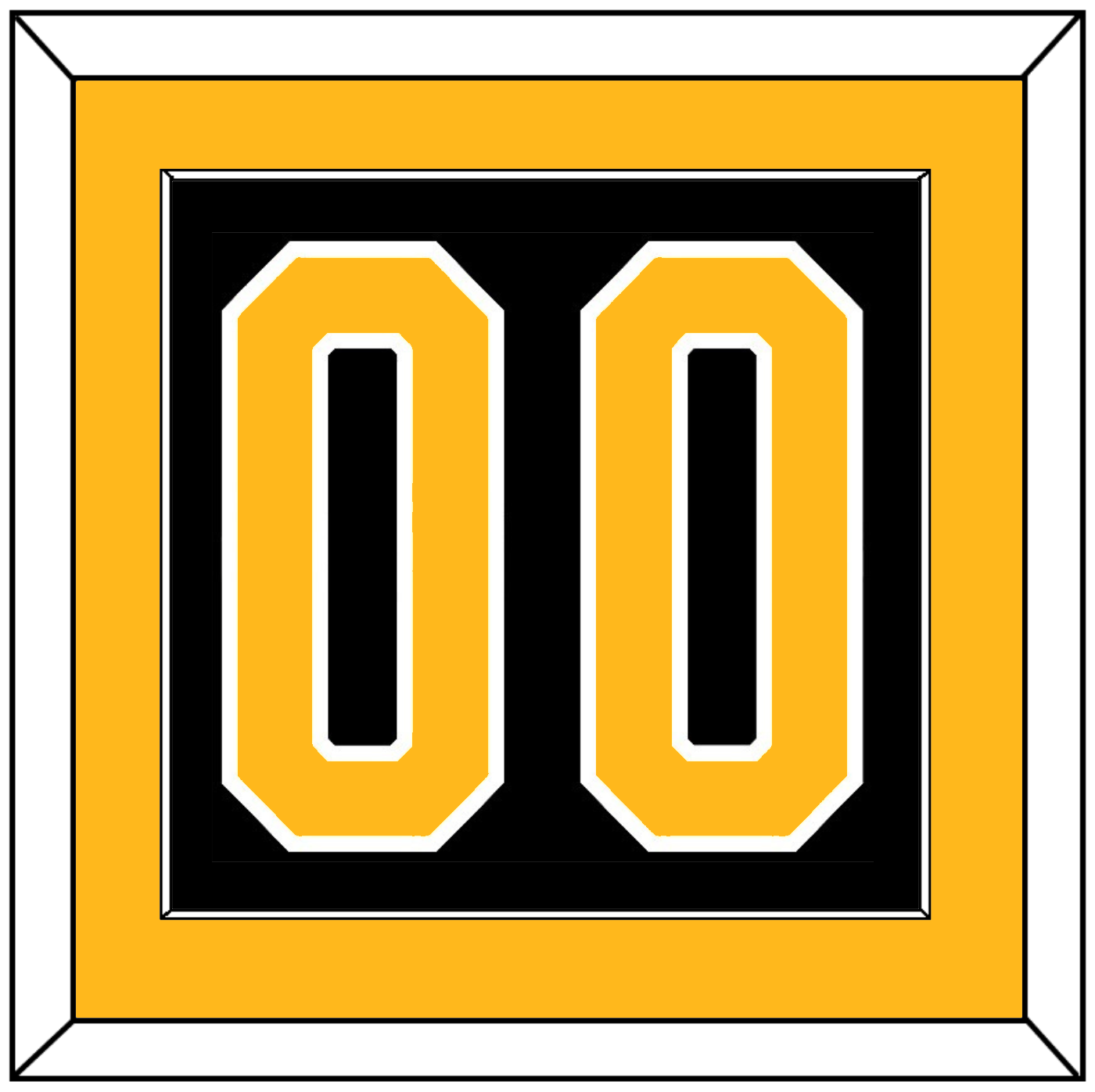 Pittsburgh Number (Back) - Road Black (1980-1981) - Essential Tier 2