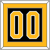 Pittsburgh Number (Back) - Road Black (1980-1981) - Single Mat 2