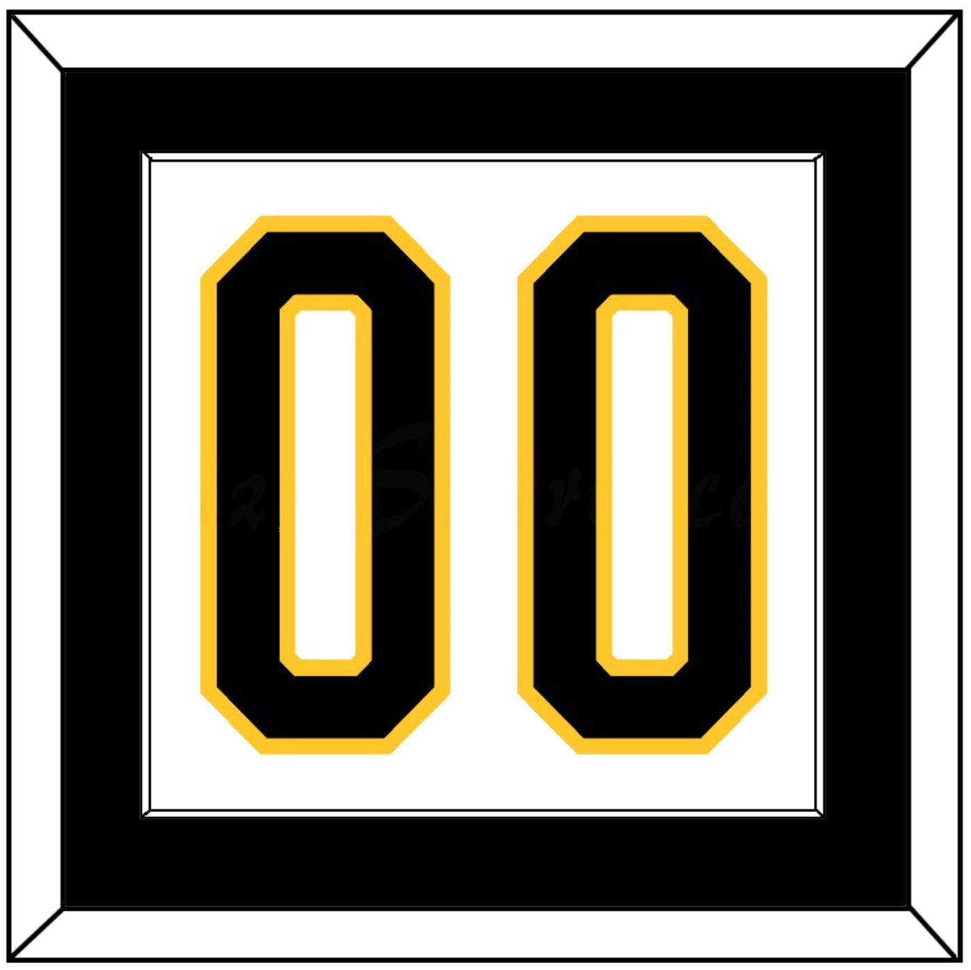 Pittsburgh Number (Back) - Home White (1980-1981) - Essential Tier 1