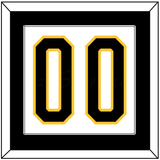 Pittsburgh Number (Back) - Home White (1980-1981) - Single Mat 1