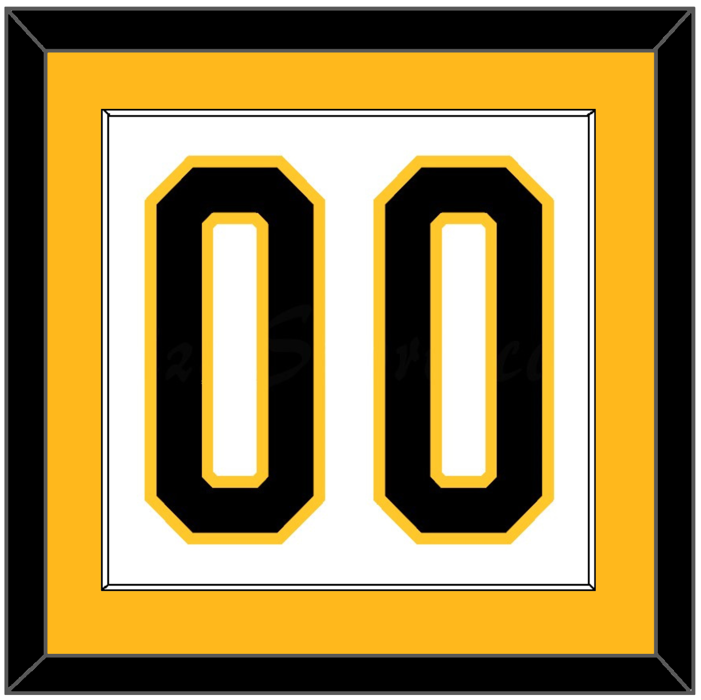 Pittsburgh Number (Back) - Home White (1980-1981) - Essential Tier 2