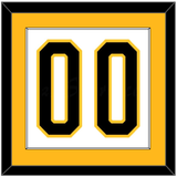 Pittsburgh Number (Back) - Home White (1980-1981) - Single Mat 2