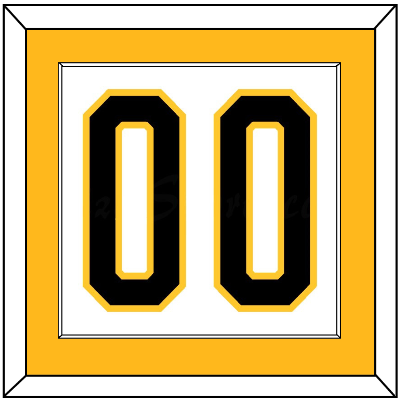 Pittsburgh Number (Back) - Home White (1980-1981) - Essential Tier 2