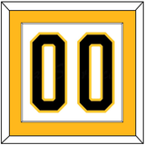 Pittsburgh Number (Back) - Home White (1980-1981) - Single Mat 2