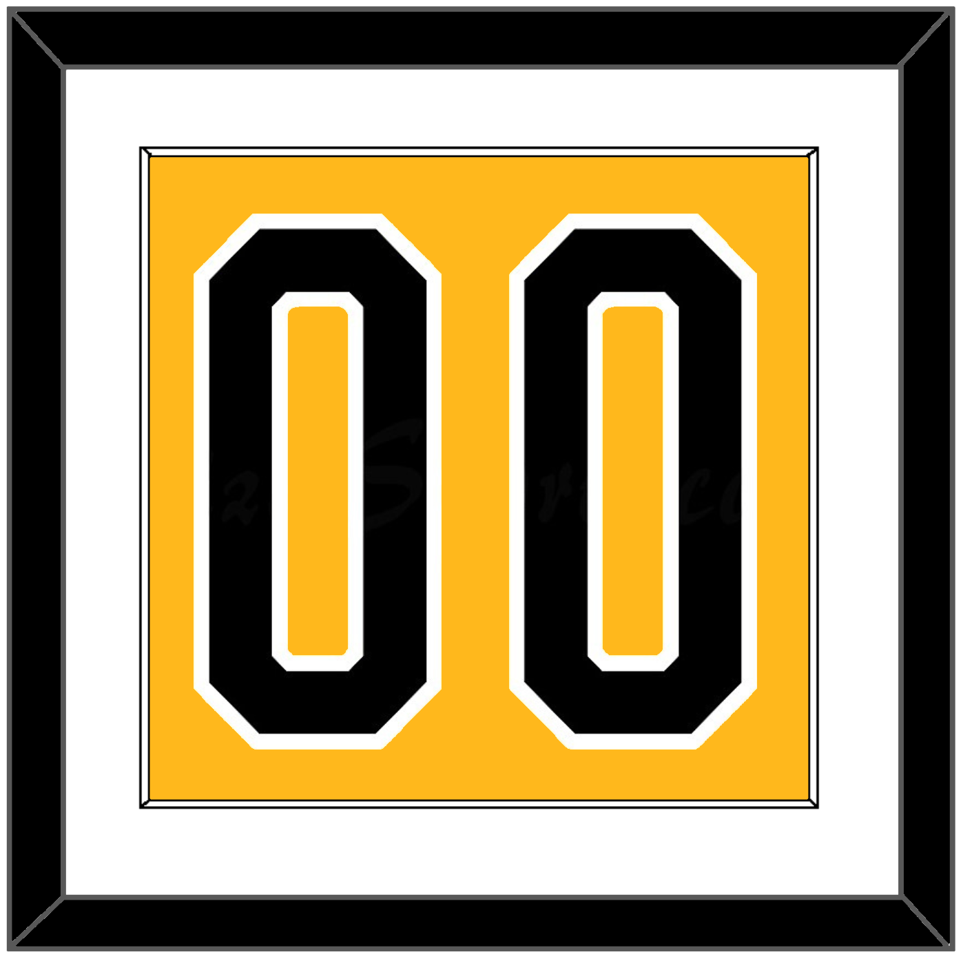 Pittsburgh Number (Back) - Alternate Gold (1980-1981) - Essential Tier 1