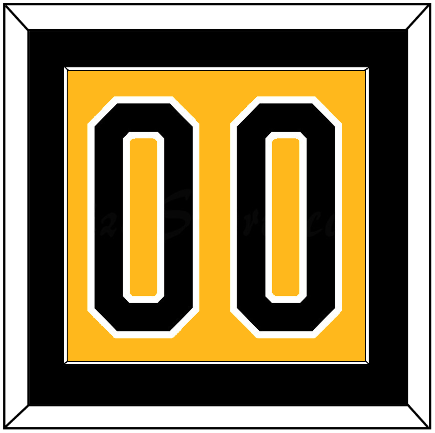 Pittsburgh Number (Back) - Alternate Gold (1980-1981) - Essential Tier 2