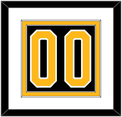 Pittsburgh Number (Back) - Road Black (1980-1981) - Signature Tier 1