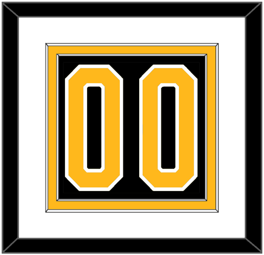 Pittsburgh Number (Back) - Road Black (1980-1981) - Signature Tier 1