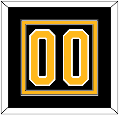 Pittsburgh Number (Back) - Road Black (1980-1981) - Signature Tier 2