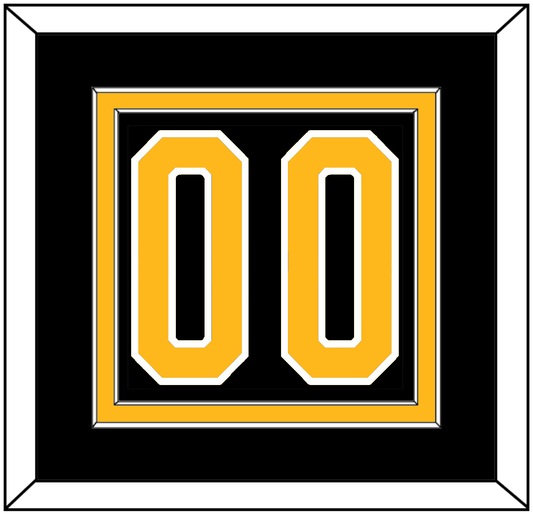 Pittsburgh Number (Back) - Road Black (1980-1981) - Signature Tier 2