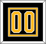 Pittsburgh Number (Back) - Road Black (1980-1981) - Double Mat 2