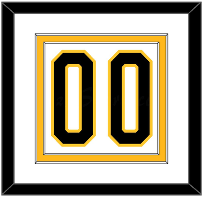 Pittsburgh Number (Back) - Home White (1980-1981) - Signature Tier 1