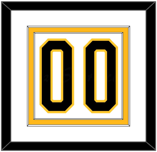 Pittsburgh Number (Back) - Home White (1980-1981) - Signature Tier 1
