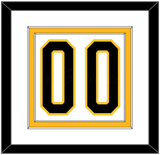 Pittsburgh Number (Back) - Home White (1980-1981) - Double Mat 1