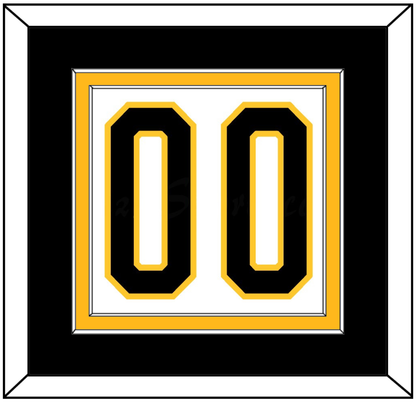 Pittsburgh Number (Back) - Home White (1980-1981) - Signature Tier 2
