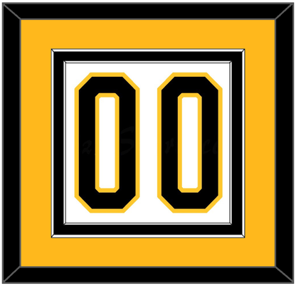 Pittsburgh Number (Back) - Home White (1980-1981) - Signature Tier 3