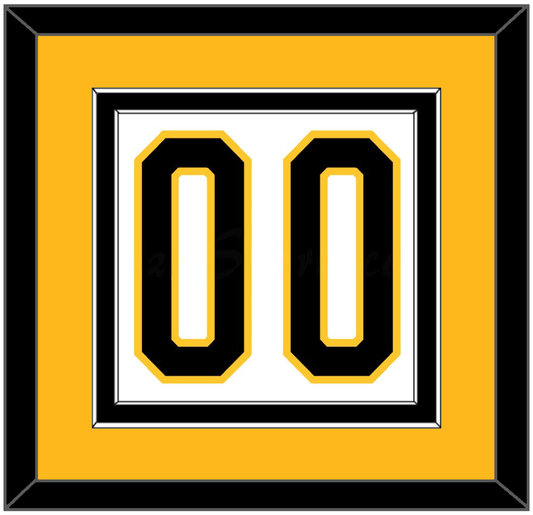 Pittsburgh Number (Back) - Home White (1980-1981) - Signature Tier 3