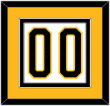 Pittsburgh Number (Back) - Home White (1980-1981) - Double Mat 3