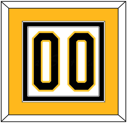 Pittsburgh Number (Back) - Home White (1980-1981) - Signature Tier 3