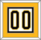 Pittsburgh Number (Back) - Home White (1980-1981) - Double Mat 3