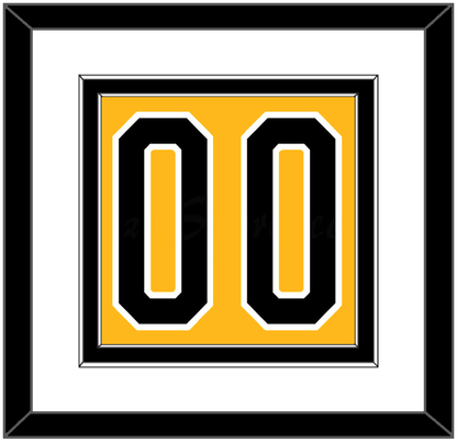 Pittsburgh Number (Back) - Alternate Gold (1980-1981) - Signature Tier 1