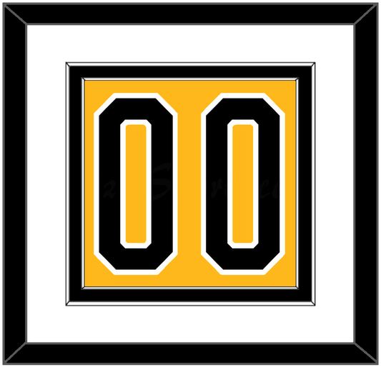 Pittsburgh Number (Back) - Alternate Gold (1980-1981) - Signature Tier 1