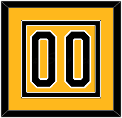 Pittsburgh Number (Back) - Alternate Gold (1980-1981) - Signature Tier 2
