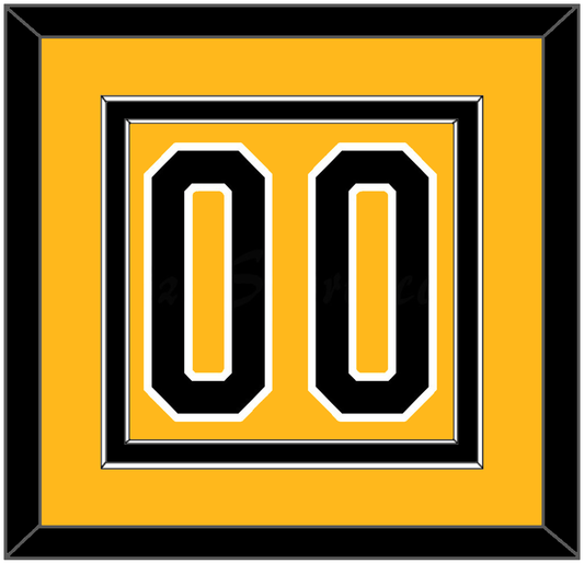 Pittsburgh Number (Back) - Alternate Gold (1980-1981) - Signature Tier 2