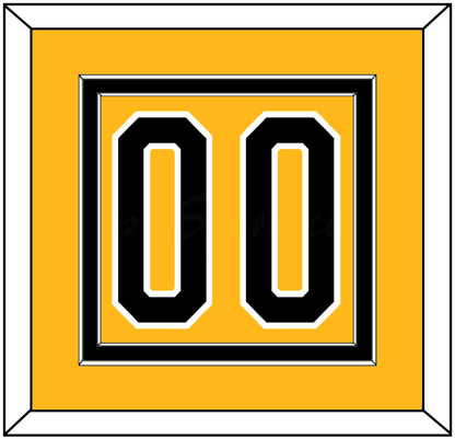 Pittsburgh Number (Back) - Alternate Gold (1980-1981) - Signature Tier 2