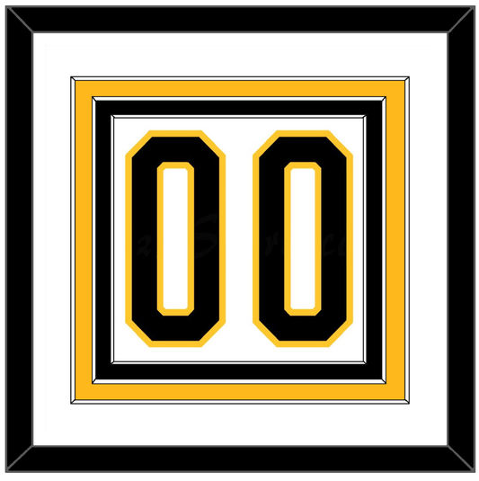 Pittsburgh Number (Back) - Home White (1980-1981) - Premier Tier 1