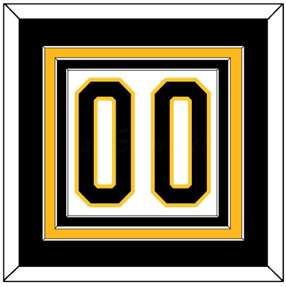 Pittsburgh Number (Back) - Home White (1980-1981) - Premier Tier 2