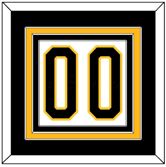 Pittsburgh Number (Back) - Home White (1980-1981) - Premier Tier 2
