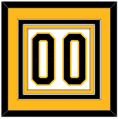 Pittsburgh Number (Back) - Home White (1980-1981) - Premier Tier 3