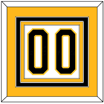 Pittsburgh Number (Back) - Home White (1980-1981) - Premier Tier 3