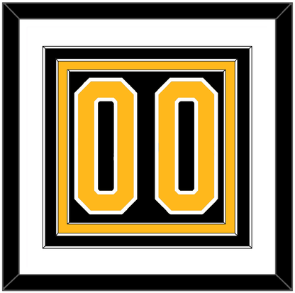 Pittsburgh Number (Back) - Road Black (1980-1981) - Premier Tier 1
